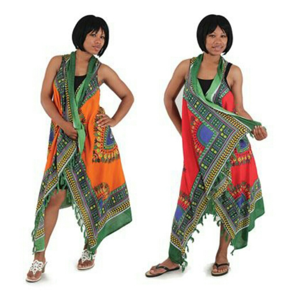 Dashiki Print Sarong